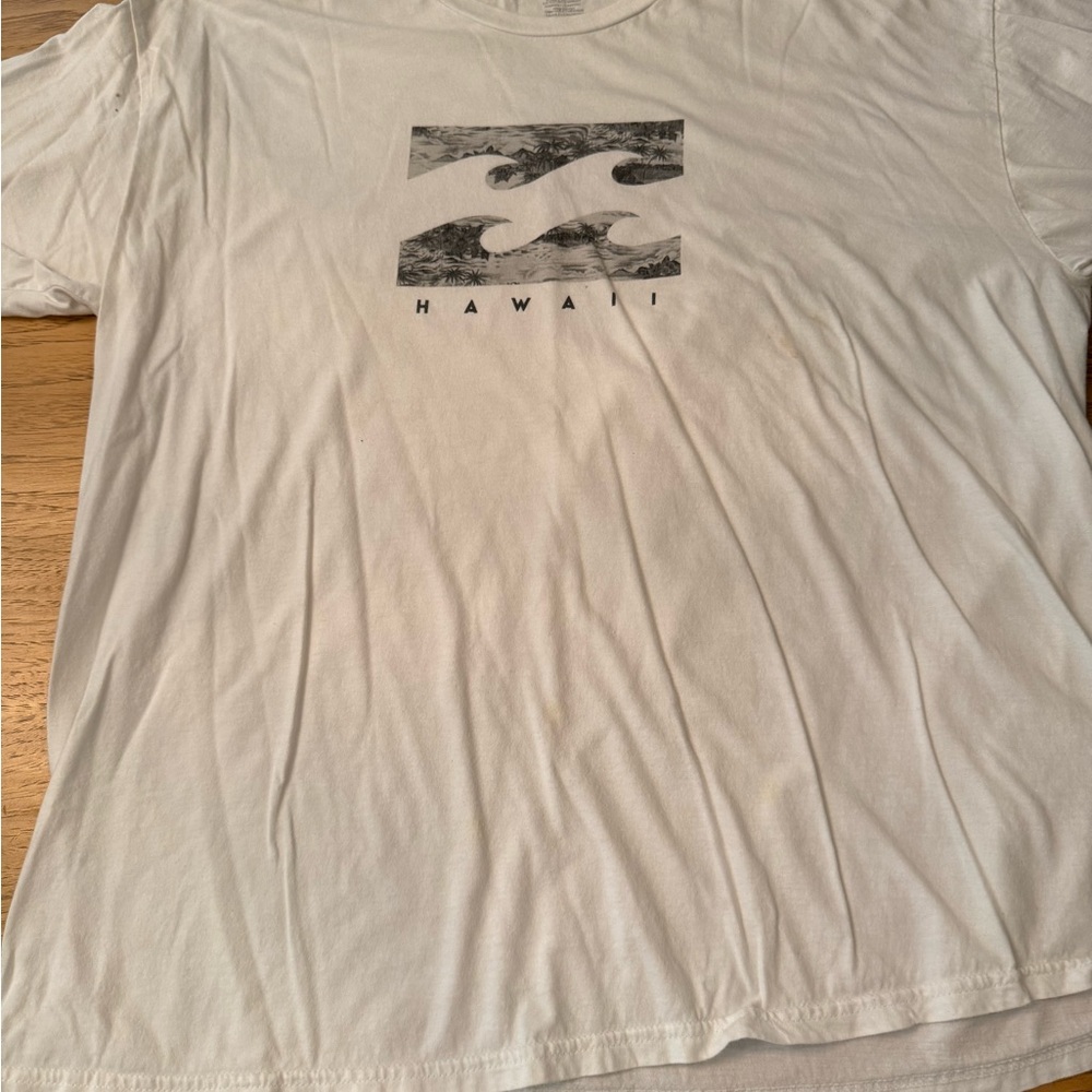 Billabong Hawaii Graphic White T-Shirt